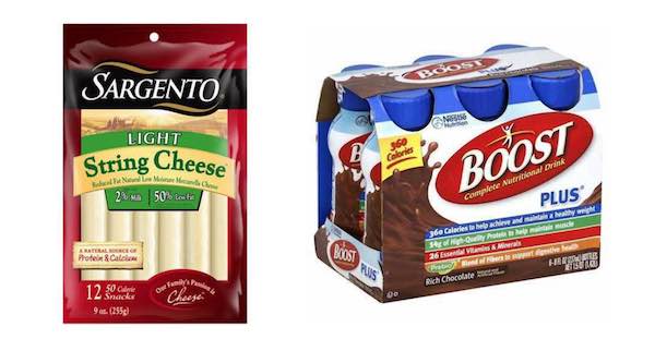 Sargento & Boost Products Printable Coupon