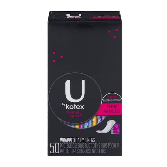 U by Kotex Barely There Liners 50ct Printable Coupon