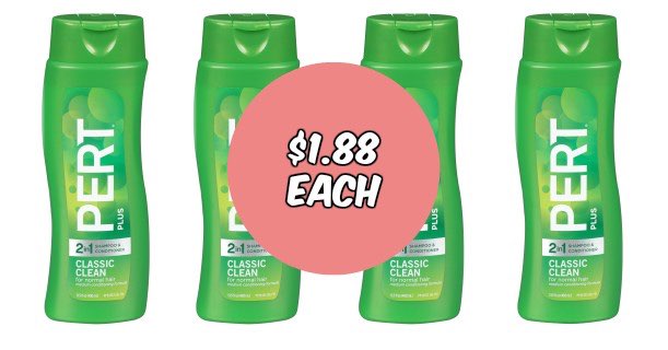Pert Plus Classic Clean 2-in-1 Shampoo & Conditioner 13.5oz bottle Image