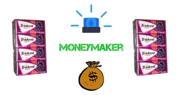 Trident Gum 18ct Packs Moneymaker Image