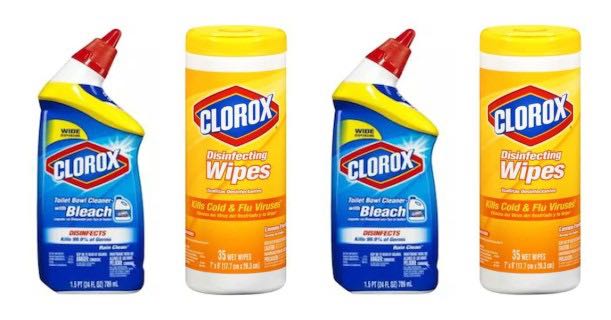 Clorox Toilet Bowl Cleaner & Clorox Disinfecting Wipes Image