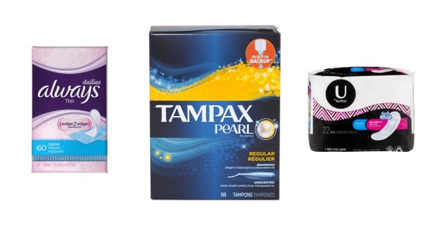 Tampax, Always, U By Kotex Feminine Care Products Image
