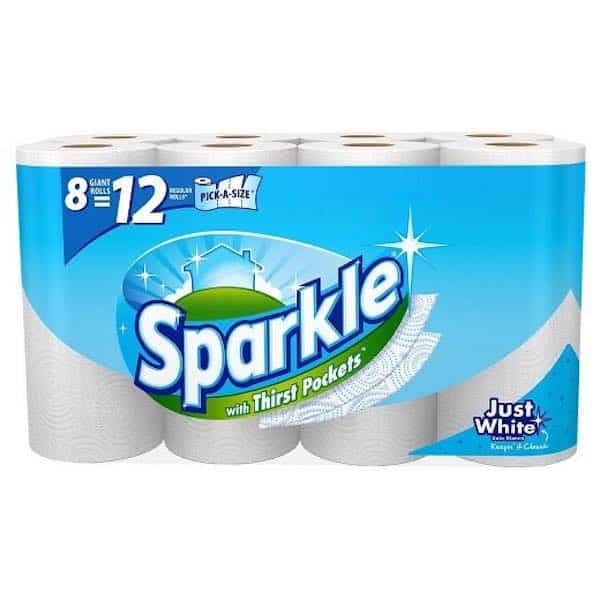 Sparkle Paper Towels 8 Giant Rolls Printable Coupon