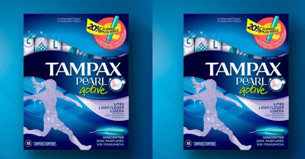Tampax Pearl Active Tampon 18ct Printable Coupon