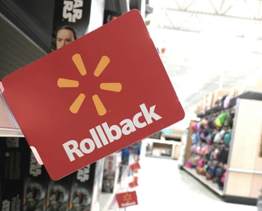 Walmart Return in Store - Rollback Sign