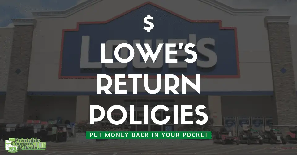 Lowe's store where you can return items