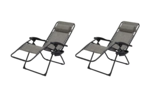 Mainstays Zero Gravity Chair Lounger 2-Pack Only  Shipped at Walmart!