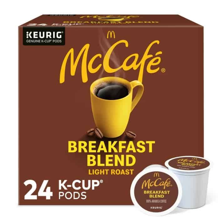 Sip &amp; Save $1.94 on McCafe Breakfast Blend Light Roast K-Cup Coffee ...