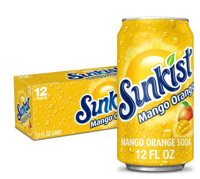 Tropical Refreshment: Save $7.31 on Sunkist Mango Orange, 12 pack ...