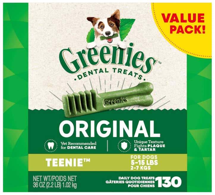 Dog Treat Delight: Save 18% on Greenies Original Teenie Natural Dental ...