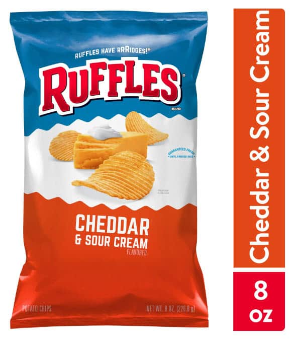 Save $0.40 on Ruffles Potato Chips Cheddar & Sour Cream Flavored 8 oz ...