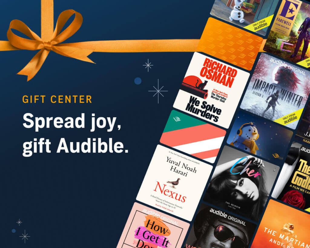 Give a one month gift of Audible to the book-lover in your life!