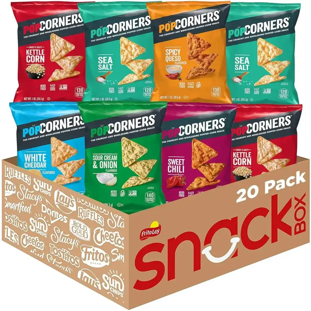 (Walmart) Save .39 on PopCorners Gluten Free Popped Corn Snacks 20 ct sampler pack