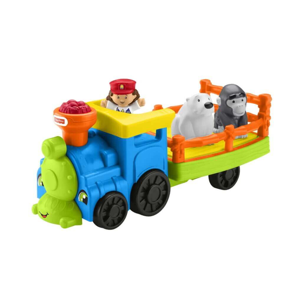 Fisher-Price Little People Choo-Choo Zoo Train with Music and Sounds for Toddlers, 3 Figures