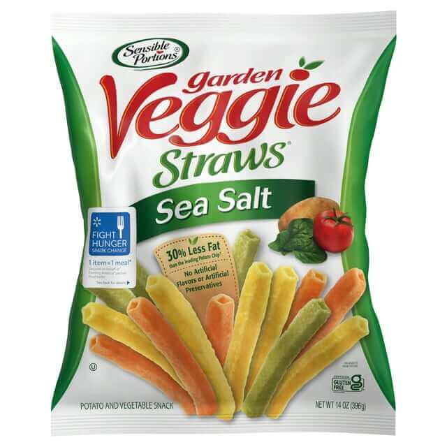 Sensible Portions Garden Veggie Straws, Sea Salt, 14 oz