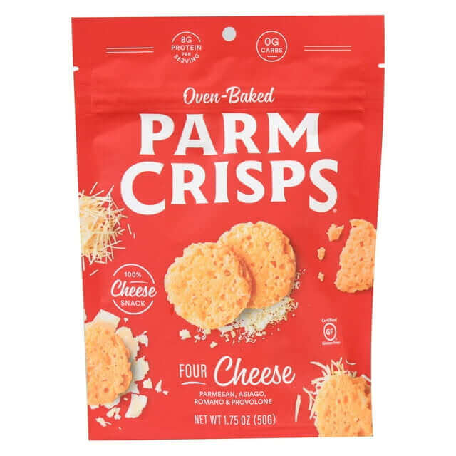 ParmCrisps Four Cheese Oven-Baked Parm Crisp Cheese Crackers, 1.75 oz