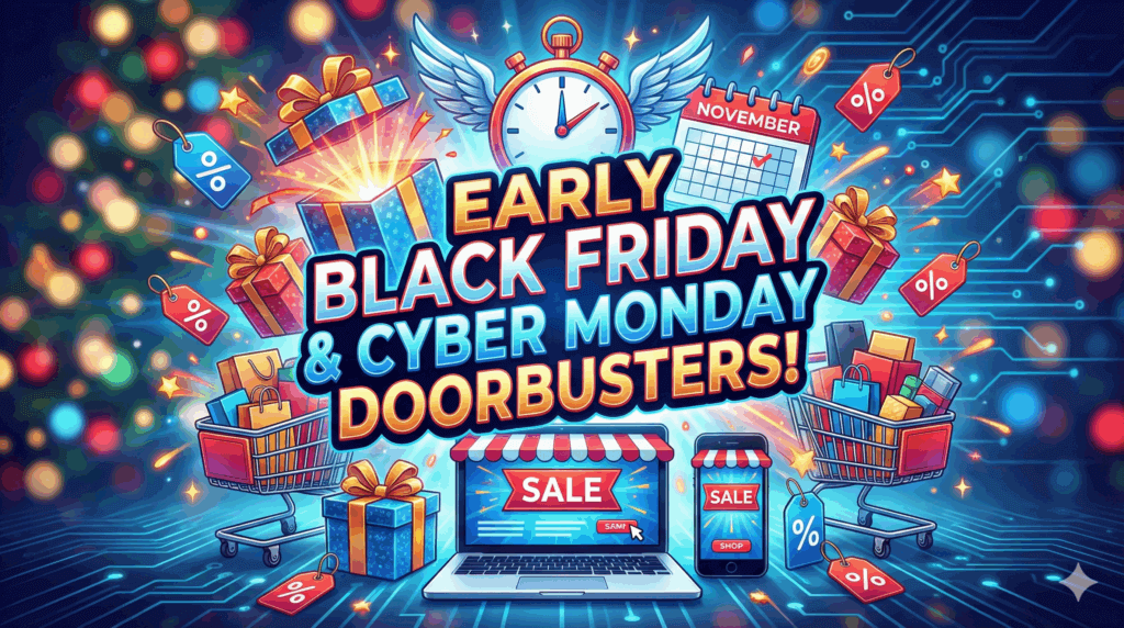 Beat the Rush: Early Black Friday & Cyber Doorbusters are LIVE!